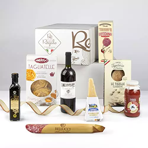 RE REGALO EMILIA ROMAGNA Cesto alimentare 8 pezzi Passata Pomodoro