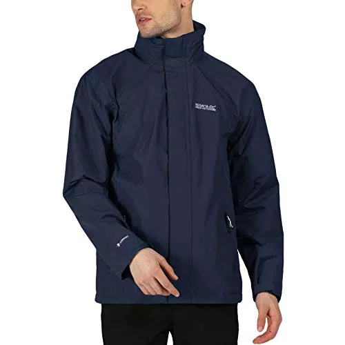 Regatta Waterproof Lined Hooded Jacket Matt Giacca Shell Leggera Impermeabile Traspirante con Cappuccio Fodera in Mesh
