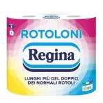 Rotoloni Regina - 4 Maxi Rotoli di Carta Igienica, 500 Fogli a 2 Veli