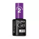 Rimmel London Top Coat Super Gel - Top Coat per Smalto Unghie Effetto Gel a Lunga Durata - Trasparente - 12 ml