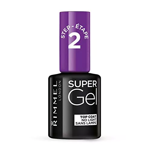 Rimmel London Top Coat Super Gel - Top Coat per Smalto Unghie Effetto Gel a Lunga Durata - Trasparente - 12 ml