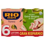 Rio Mare - Tonno all'Olio Extravergine di Oliva, 6 Lattine da 80 g