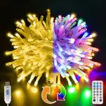 Romwish Luci Albero di Natale, 100LED con Telecomando