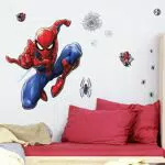 ROOM MATES Adesivi giganti da parete, motivo: Spider-Man 27.36 inches x 33.61 inches Blu