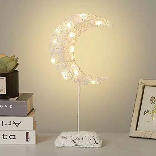 Roylvan 38cm Lampada da Tavolo Decorativa a Forma di Luna