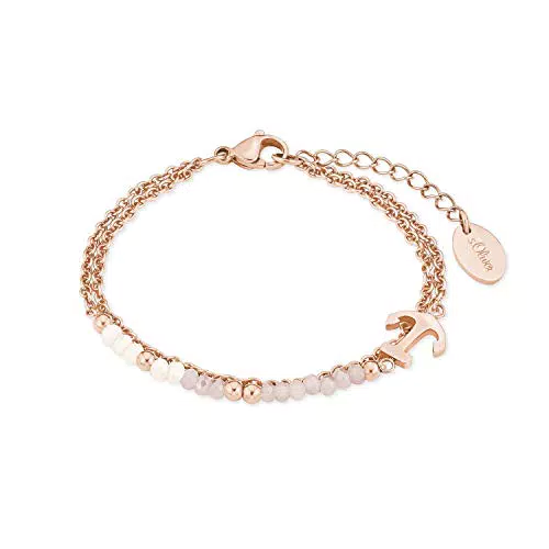 s.Oliver Bracciale Gioielli da Braccio, con Vetro, 16+4 cm