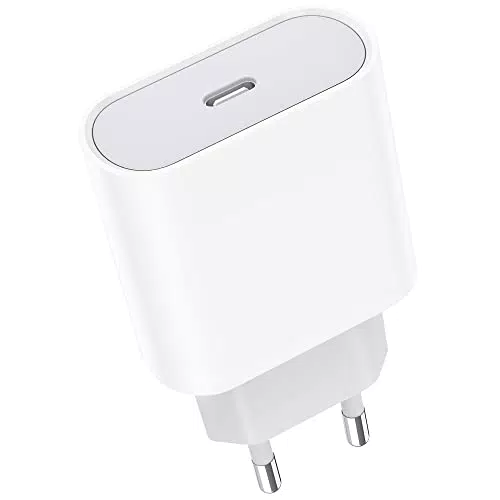 Presa USB C, 25W USBC Caricatore per iPhone 14/14 Pro/14 Pro Max/14 Plus/13/12/11/XS Max/XR/X