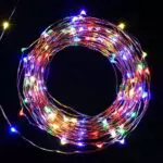 SALCAR LED colorati corda leggera a 10 metri / 33 piedi 100 diodi all'interno filo di rame Micro per le feste di Natale per la decorazione di feste