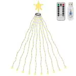 SALCAR Luce per Albero di Natale 210 LEDs, 2m x 10