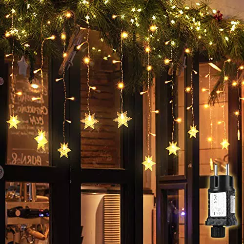 SALCAR Tenda a LED a forma di fiocco di neve 108 LEDs