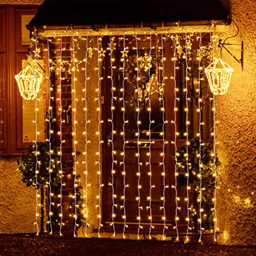 SALCAR Tenda con catena di Luci LED, 3 x 3 m