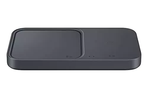 Samsung Wireless Charger Duo 15W Fast Charging 2.0, Grigio Scuro