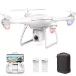 Sansisco Drone con Telecamera 2.7K, Drone per Principianti 5G Wifi FPV Trasmissione