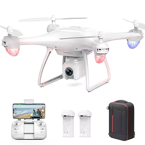 Sansisco Drone con Telecamera 2.7K, Drone per Principianti 5G Wifi FPV Trasmissione