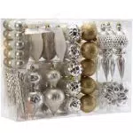 Sea Team 91 Pezzi di Assortiti Shatterproof Christmas Ball Ornaments Set stagionale Decorativo appes