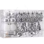 Sea Team Set di 77 palline di Natale infrangibili assortite