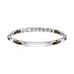 Sector Bracciale PULSEIRAadeira NOZ & AÇO PRT, piatto