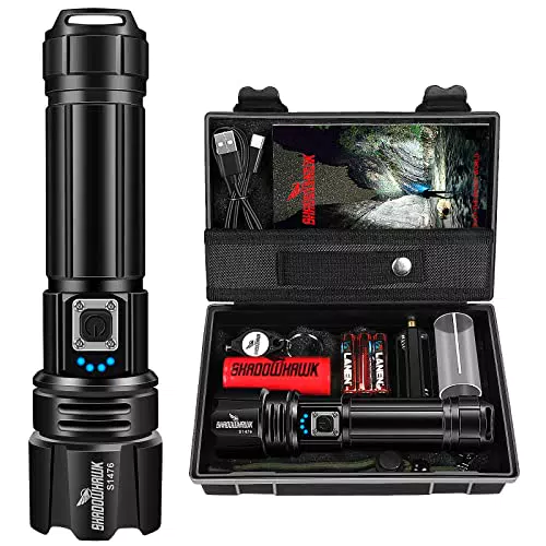 Shadowhawk Torcia LED Potente Professionale 10000 Lumen