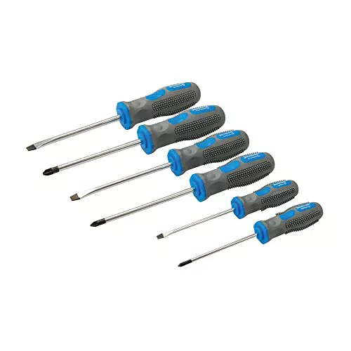 Silverline 546524 - Set 6 cacciaviti, colore Blu
