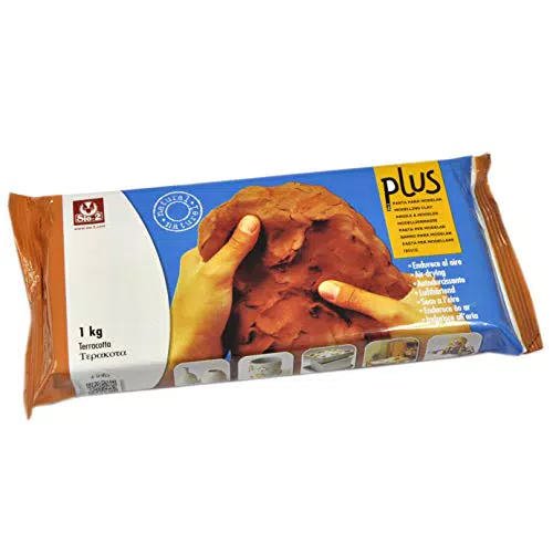 Sio2 Plus - Argilla da modellare, 1 kg, colore: terracotta