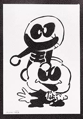 Sk. y Pu. Gamer Poster Handmade Graffiti Regalo Uomo e Donna Quadri Moderni Soggiorno Decorazione Parete Street Art - Y2K Aesthetic Artwork