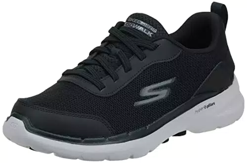 Skechers Go Walk 6 Bold Knightcarpe Uomo, Black Dark
