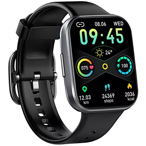 Smartwatch, Orologio Fitness Uomo Donna 1.69" Smart Watch con Contapassi/Cardiofrequenzimetro/SpO2/Cronometro