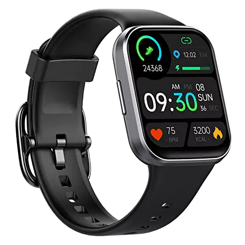 Smartwatch Unisex, Orologio Fitness Tracker Impermeabile IP68 con Cardiofrequenzimetro Sonno Monitoraggio Contapassi