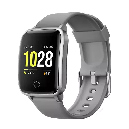 Smartwatch Uomo Donna, Orologio Smartwatch 1, 3 "schermo curvoonitor frequenza cardiaca IP68 impermeabile Orologio Fitness Pedometro Messaggio App Notifiche