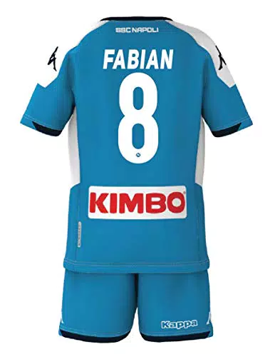 ssc napoli 2019/2020, Kit Gara Bambino, 8 Fabian, 04 Anni