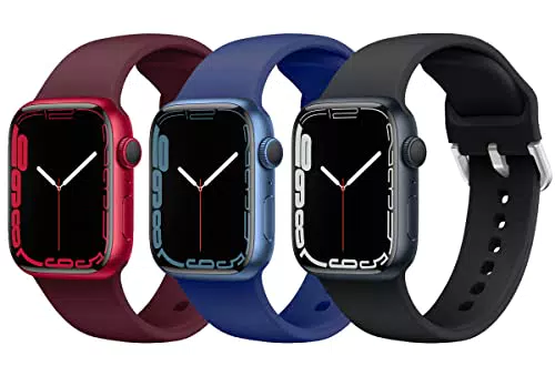Supore Apple Watch Cinturino Compatibile per Apple Watch 45mm 44mm 41mm 40mm 38mm 42mmport Morbido Silicone Cinturini di Ricambio Compatibile con Apple Watch SE/iWatch Series 7 6 5 4 3 2 1