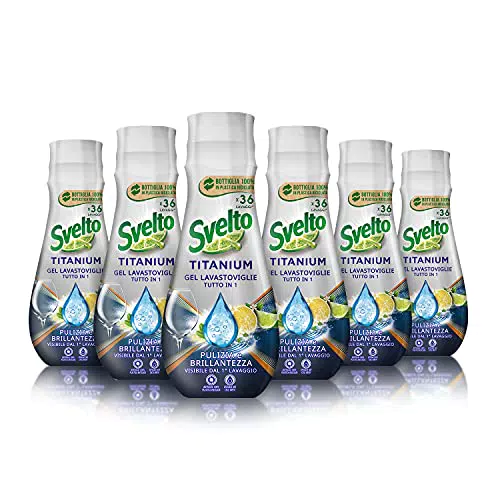 Svelto Titanium Gel Lavastoviglie Tutto in Uno, Confezione Risparmio
