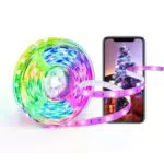 SwitchBot Striscia Led 5 Metriuci LED Colorati Funziona con Alexa Goggle Home Siriusica Sincronizzatriscia RGB Ritagliate Telecomando IR & APP Controllo