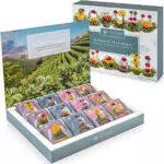 Teabloom Confezione Fiori di Tè - Selezione Fiori di Tè di Prima Qualità dai Giardini Più Belli del Mondo - 12 Varietà di Fiori di Tè in una Bellissima Confezione Regalo