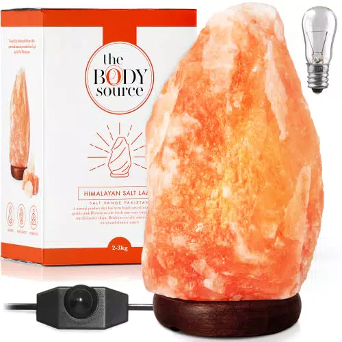 Lampada di Sale Himalayano con luminosità regolabile, 2-3 kg