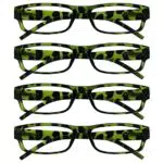 The Reading Glasses Company Verde Tartaruga Lettori Valore 4 Pacco Donna Signora Uvr4Pk009 +3
