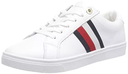 Tommy Hilfiger Scarpe Donna Corp Webbing Sneaker in Pelle