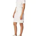 Tommy Hilfiger Vestito Casual Donna, M, bianco/rosa