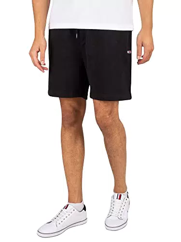 Tommy Jeans Tjm Fleece Beach Short Pantaloni, Black