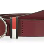 Tommy Jeans Tjw Ovale 3.0 Cinture, Deep Rouge, 75 Donna