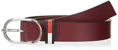 Tommy Jeans Tjw Ovale 3.0 Cinture, Deep Rouge, 75 Donna