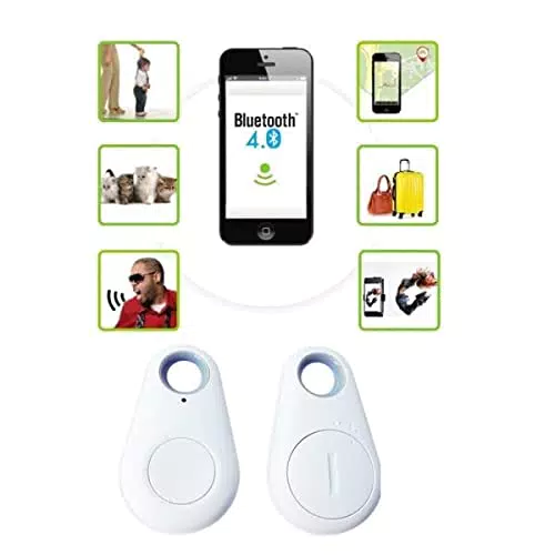 Trade Shop - LOCALIZZATORE BLUETOOTH GPS PORTACHIAVI ANTI LOST SELFIE ITAG PER SMARTPHONE -