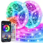 TVLIVE Striscia LED 15M, RGB 5050 Luci LED con app, bluetooth e telecomando