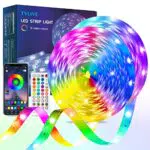 TVLIVE Striscia LED 20M, Bluetooth RGB LED Strisce con Funzione Timer e Memoriauci LED Colorati APP Sincronizzazione con Musica