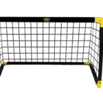 Umbro Porta da calcio pieghevole 90 x 59 x 61 cm per bambini e adulti nero/giallo