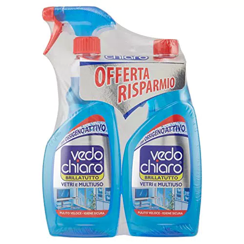 Vedo Chiaro Vetri Multiuso + Ricarica 500+500 ml