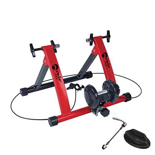 Velo Pro Turbo Trainer, Bike trainer magnetico da interni a resistenza variabile per strada e mountain bike