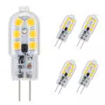 Vicloon G4 LED Lampadina 15W, 5 Pezzi, Bianco Caldo 3000K