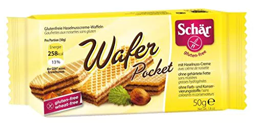 Wafer Pocket Alle Nocciole senza Glutine 50 G