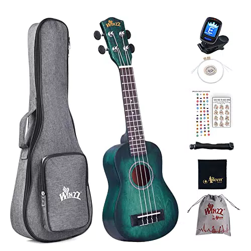 Winzz Ukulele Soprano Principianti Bambini Adulto 21 Pollici
